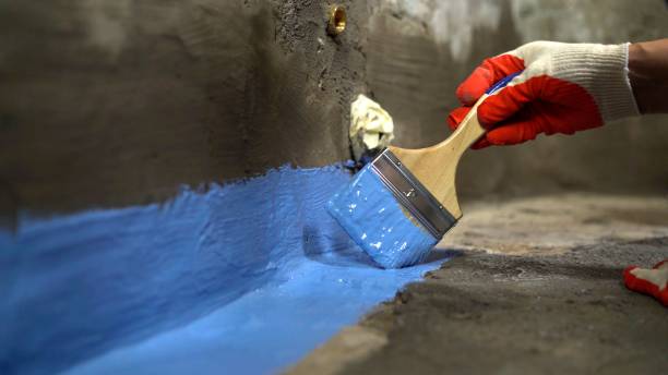 Commercial Waterproofing project at a Lawrence Township, NJ business property by SJ Waterproofing Pros